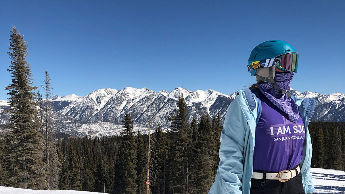 SJC Student at the nearby ski resort