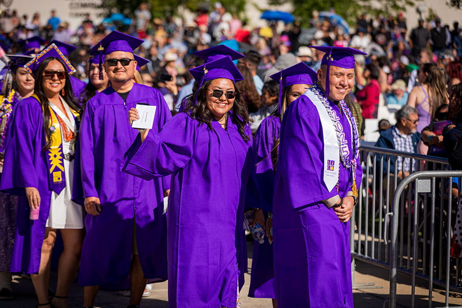 San Juan College graduates earning their Associate Degree.