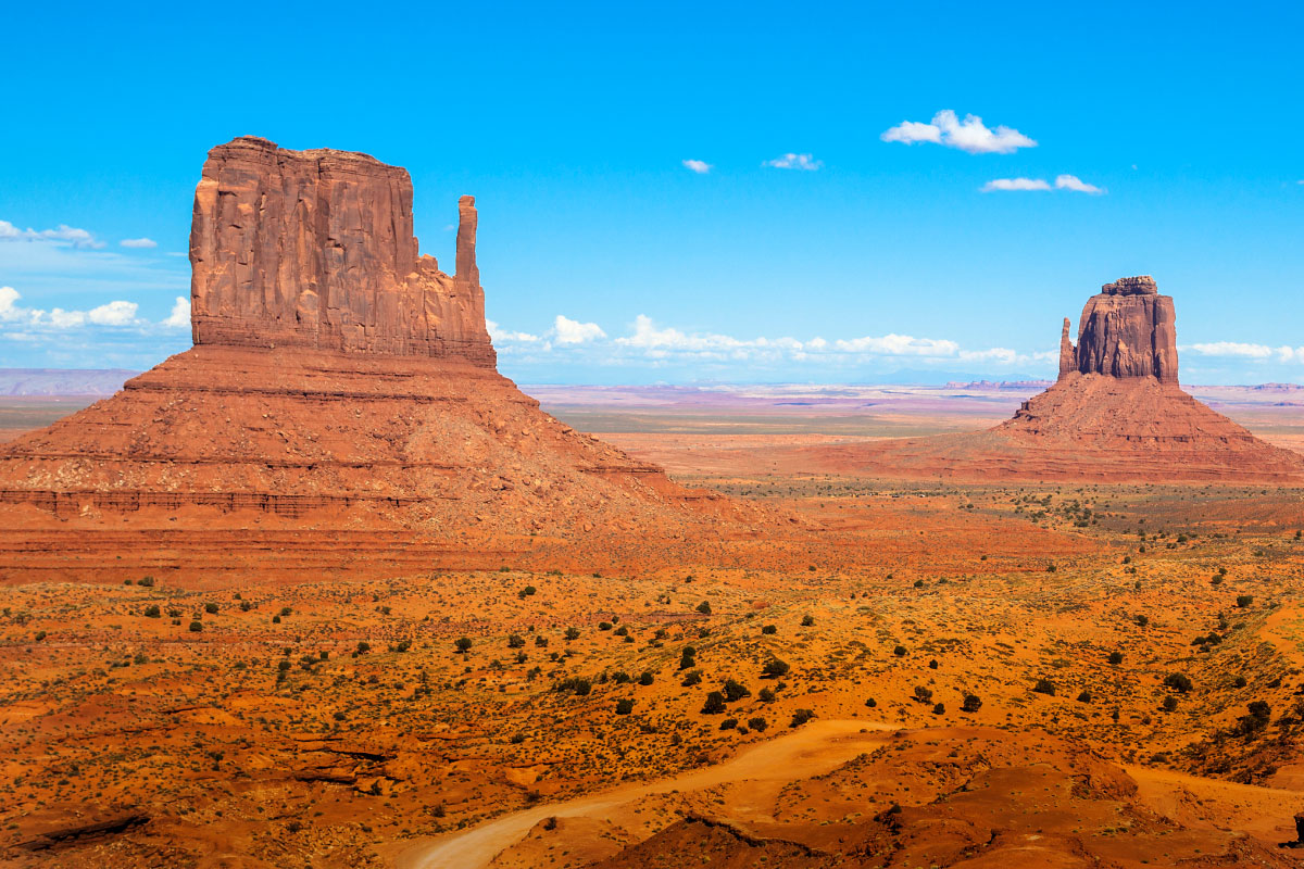Rock formations on the Navajo Reservation
