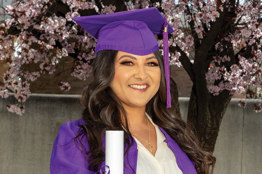 Christine Marquez graduating Spring 2024 with her Associate of Arts degree in Human Services - Criminal Justice