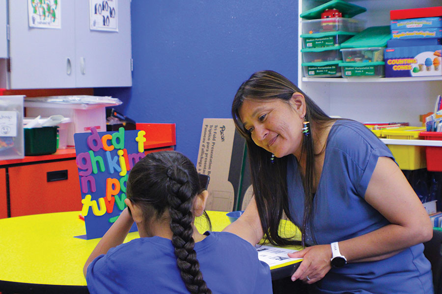 A SJC student in the Teacher Residency Program