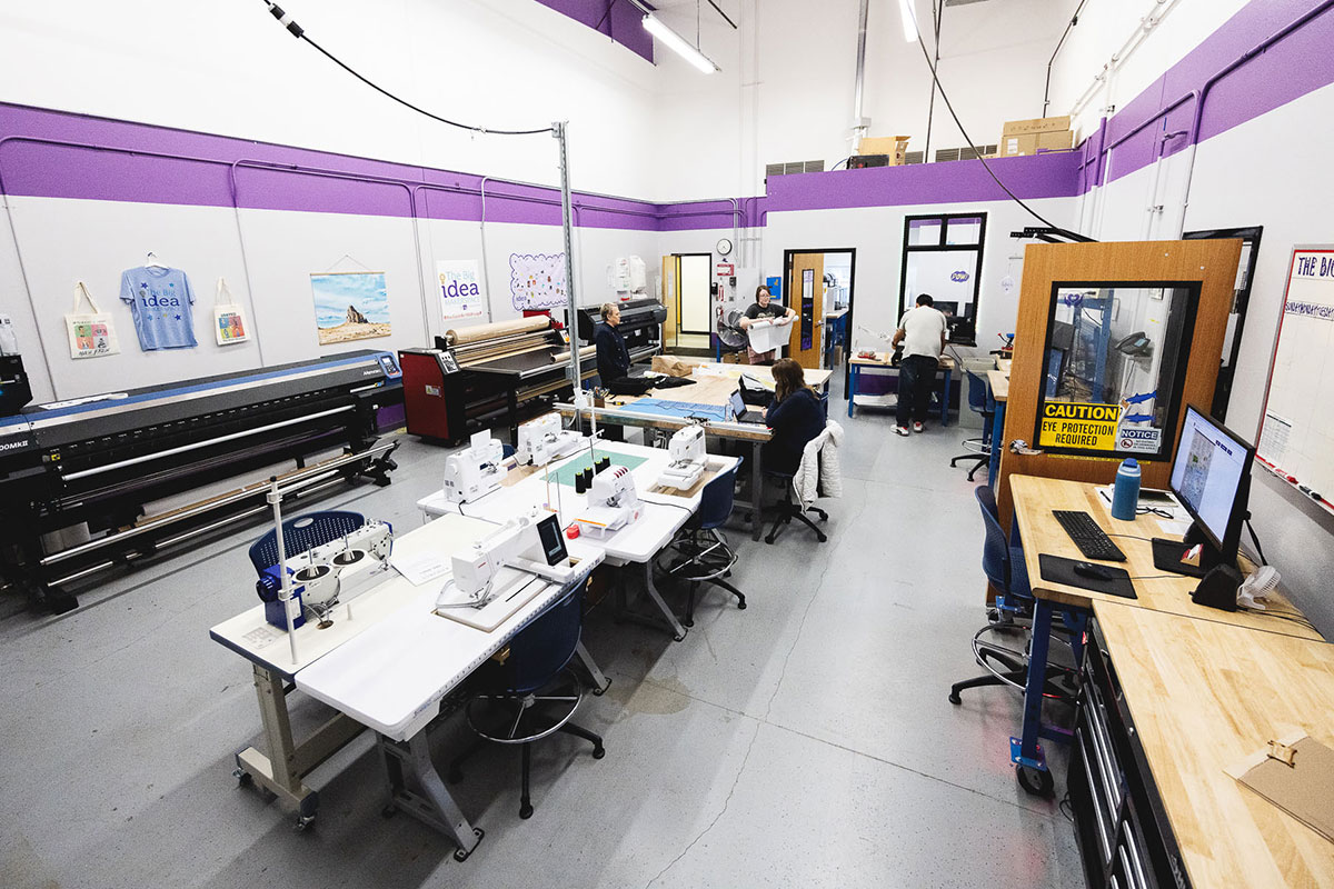 Big Idea Makerspace with the equipment on the San Juan College campus