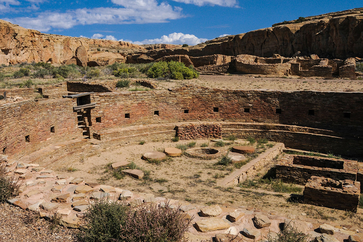 Ruins at Chaco Canyon Cultural Center in Northwestern New Mexico