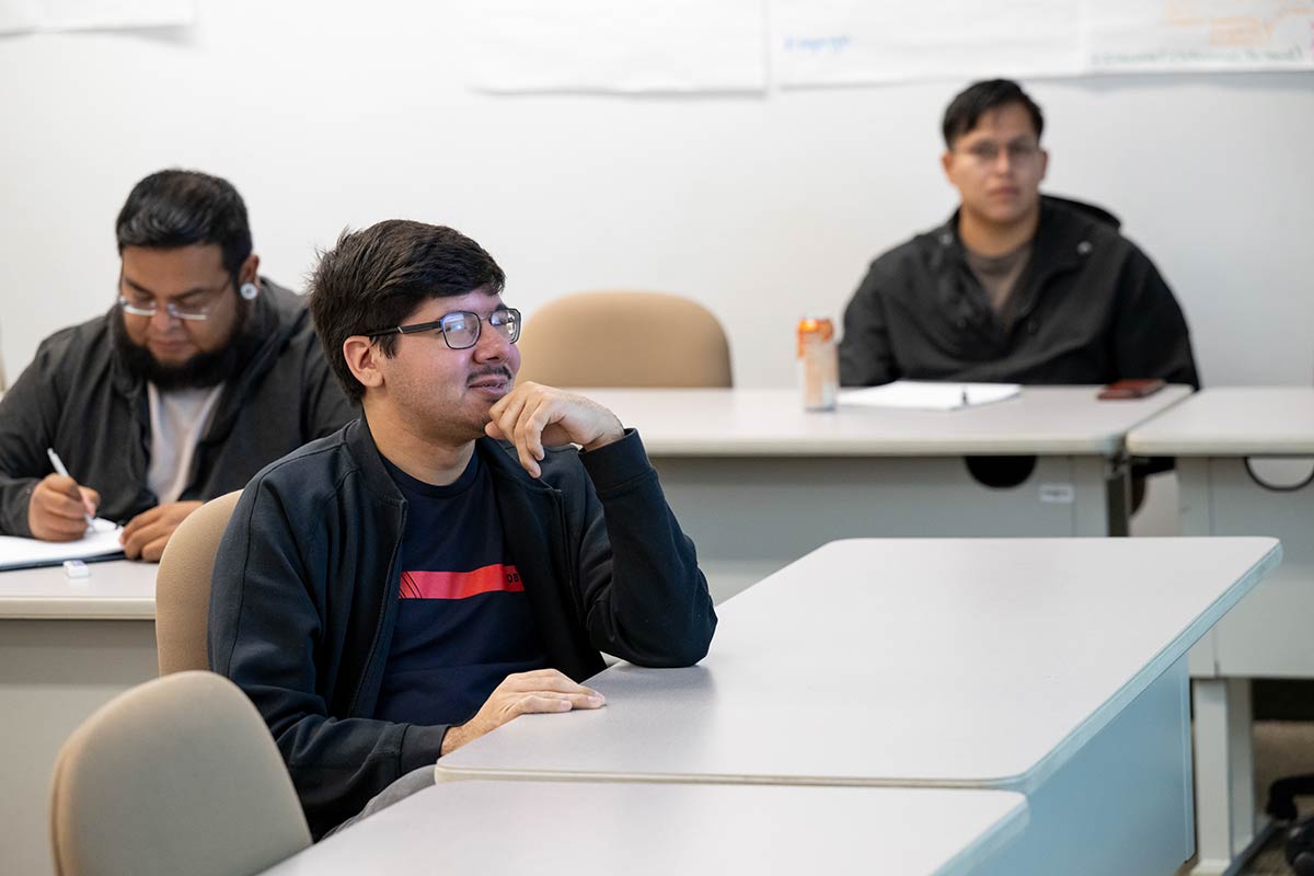 Criminal Justice students in psychology classroom at San Juan College.
