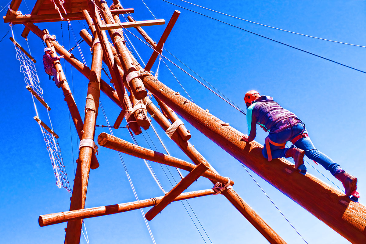 Challenge yourself at the SJC High Endeavors Challenge Course!
