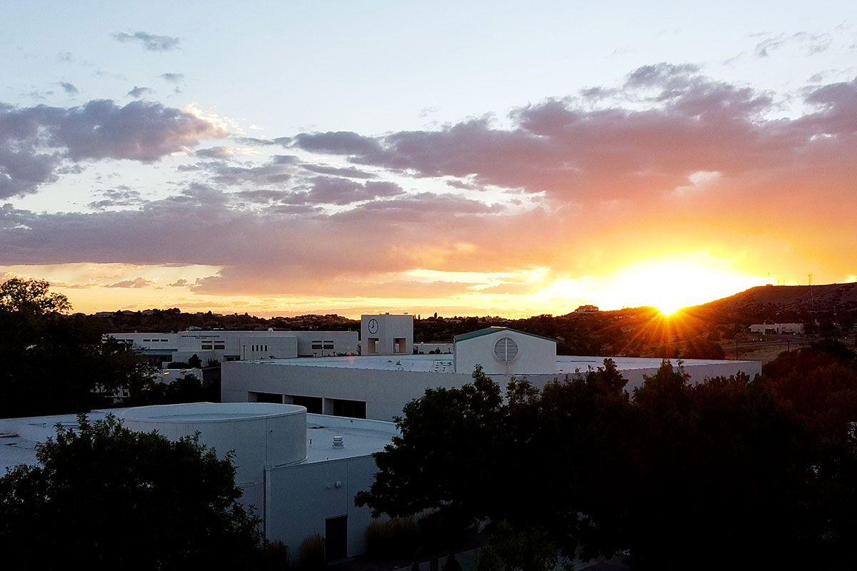 Sunset on San Juan College campus