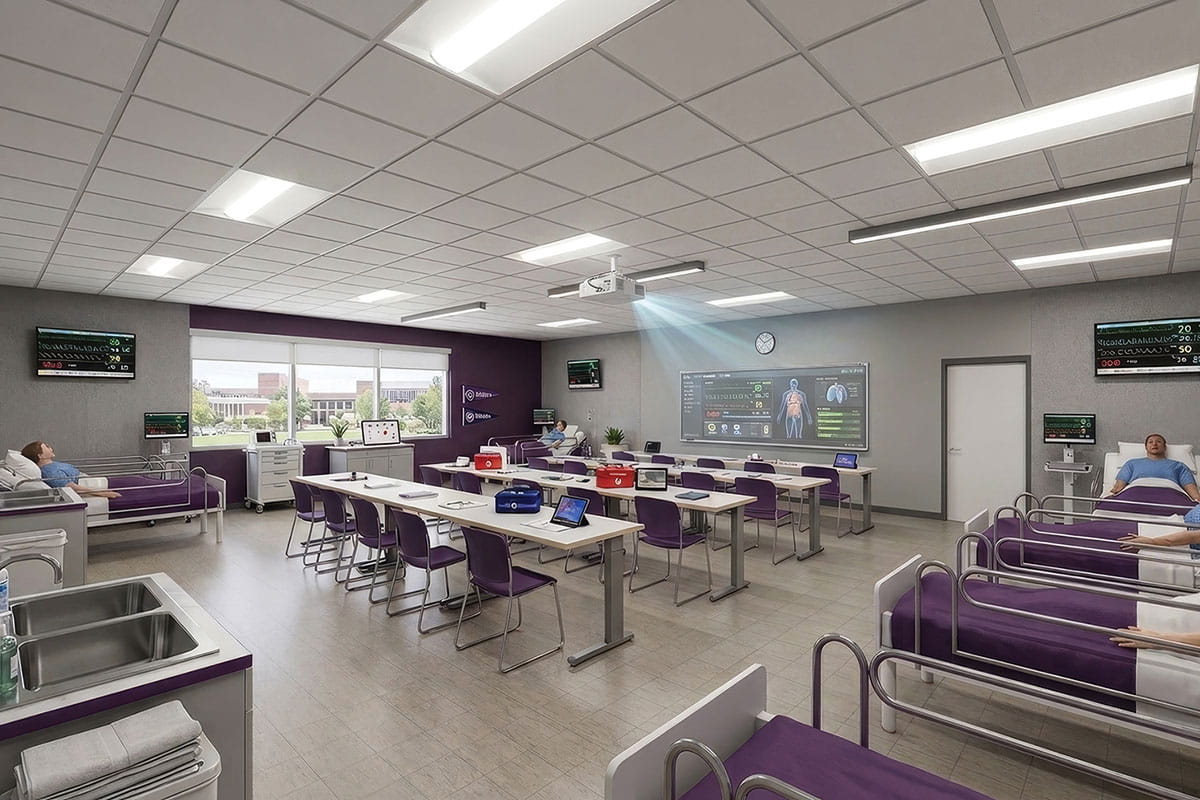 Rendering of the new SJC Nursing Classroom