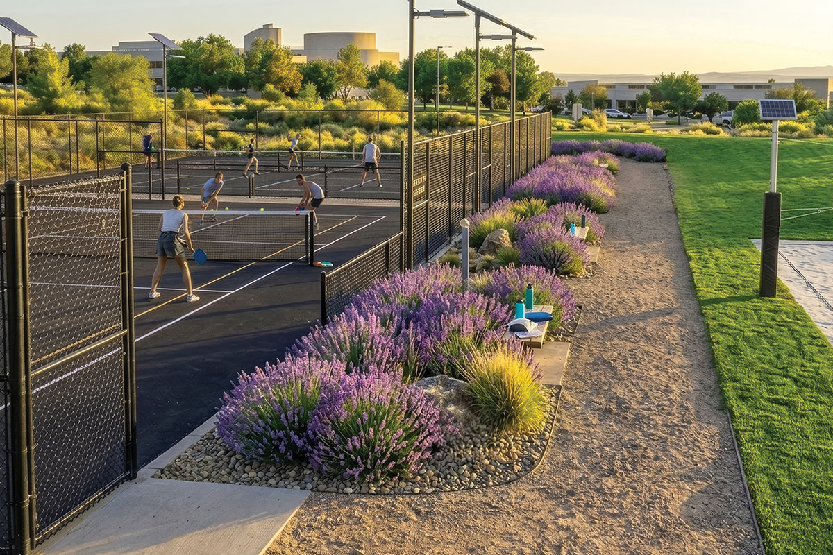 Pickleball Courts rendering