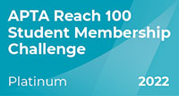 APTA Reach 100 Student Membership Challenge Platinum 2022
